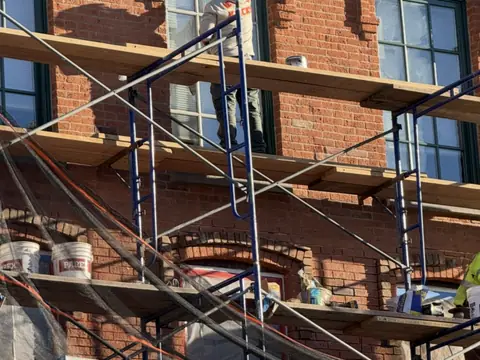 Facade restoration in New York, Peekskill, NY