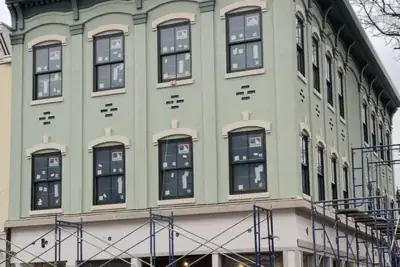 Facade restoration in New York