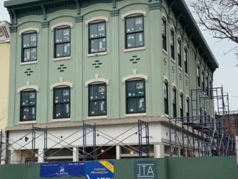 Facade restoration in New York