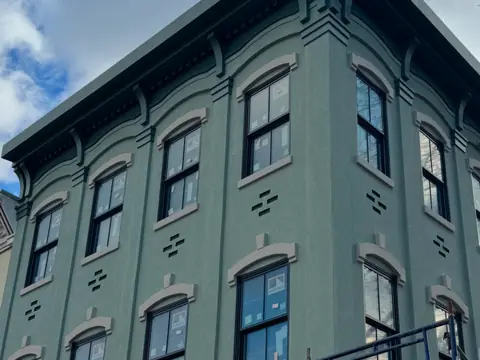Facade restoration in New York