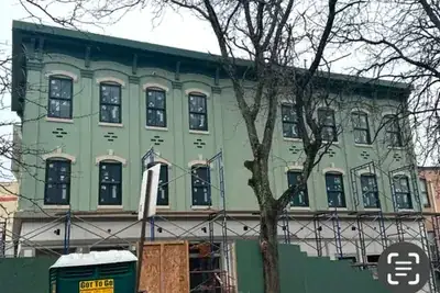 Facade restoration in New York