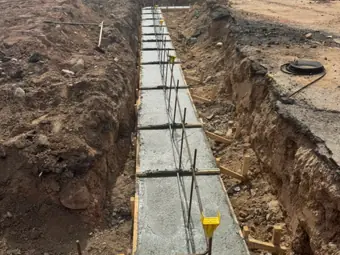 Foundation work in New York