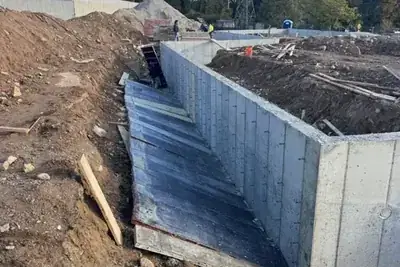 Foundation work in New York
