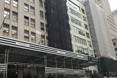 Local Law 11 repairs with hoisting, 5 85th Avenue, New York