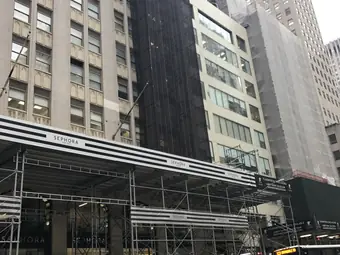 Local Law 11 repairs with hoisting, 5 85th Avenue, New York