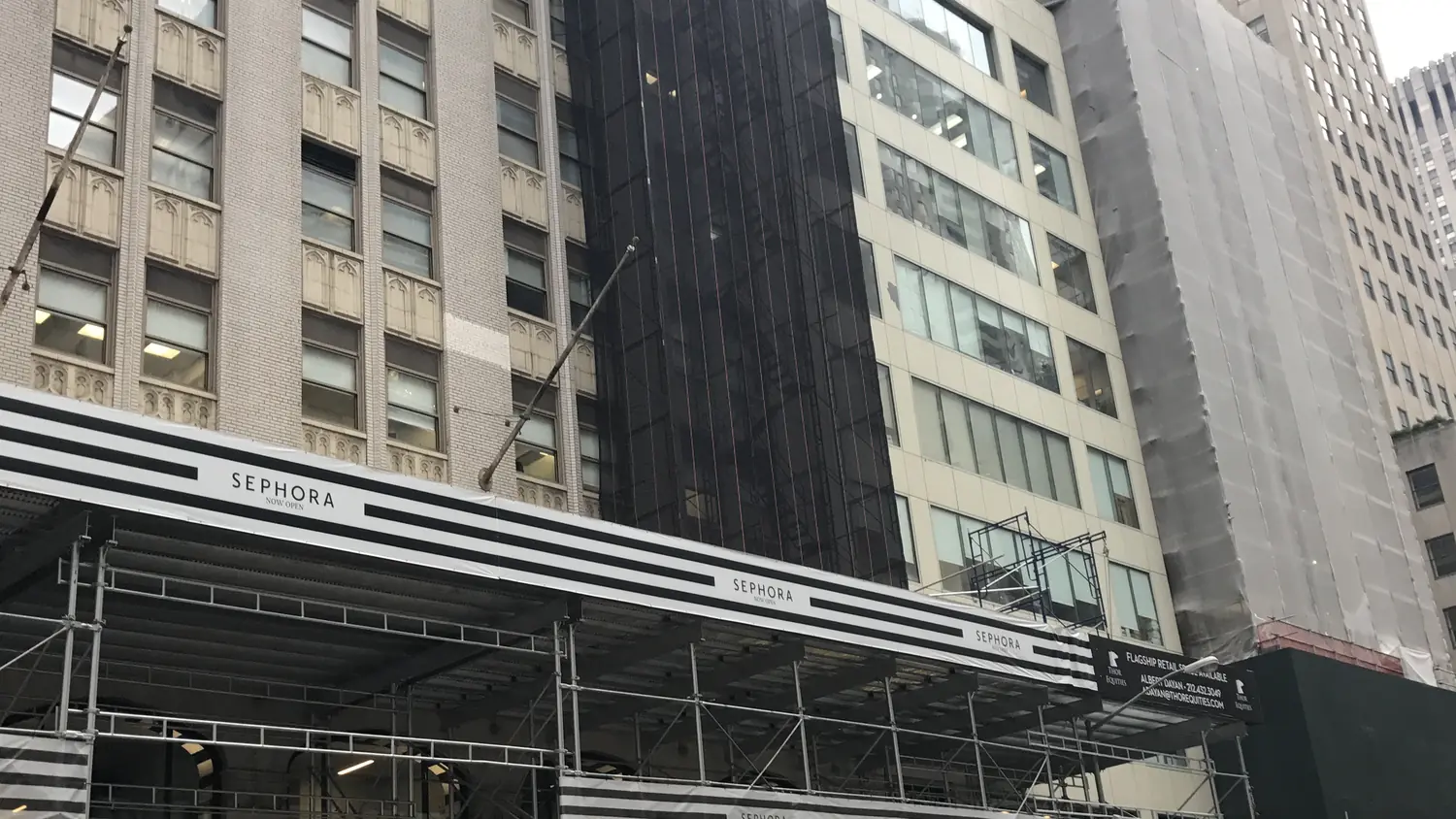 Local Law 11 repairs with hoisting, 5 85th Avenue, New York