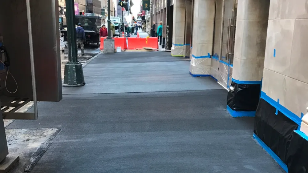 Site Safety work by Executive Building Systems in New York City