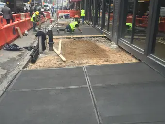 Sidewalk violations removed, New York City