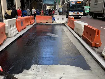 Site work, vault repair and waterproofing, New York City