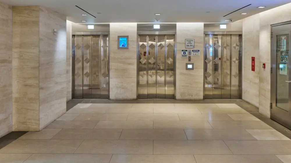 World Diamond Tower lobby renovation, 580 Fifth Avenue at 47th Street, Manhattan